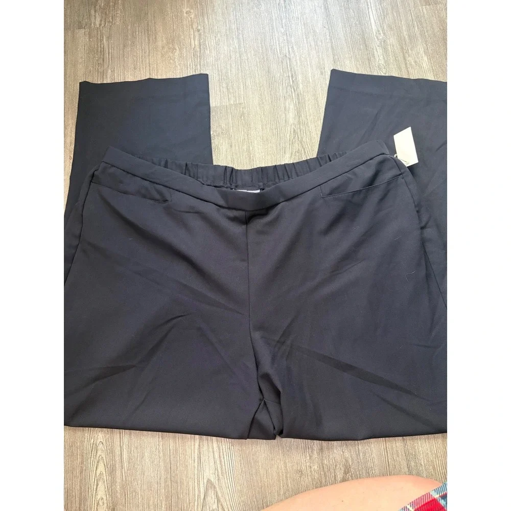 Laura Scott Womens‎ Plus Size 22W Black Pull On Pant Avg